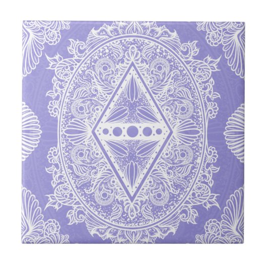 Carreau Mandala de diamant céleste (Devant)