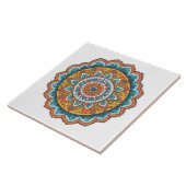 Carreau mandala de diverses couleurs (Côté)