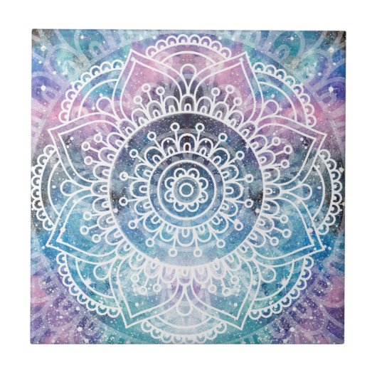 Carreau Mandala de galaxie (Devant)