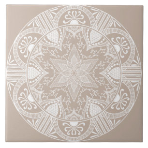 Carreau Mandala de laine