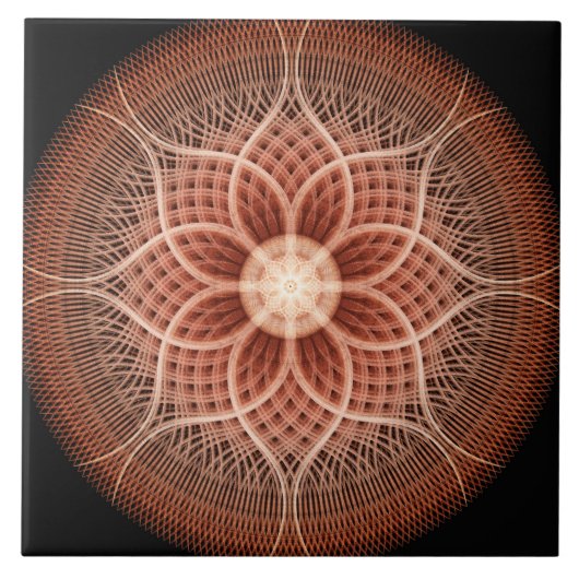 Carreau Mandala de Lotus de transe (Devant)