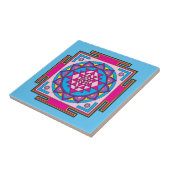 Carreau Mandala de Sri Yantra (Côté)