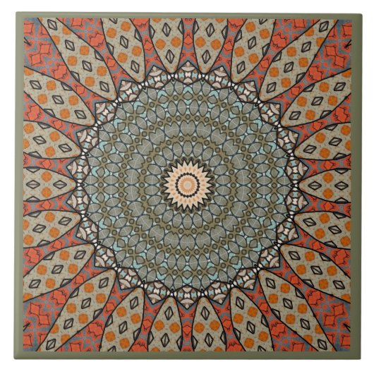 Carreau Mandala Décoratif  (Devant)