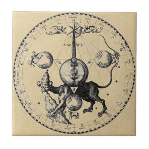 Carreau Mandala d'emblème de Cabala