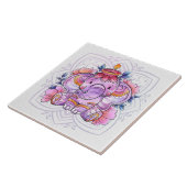 Carreau Mandala Elephant/Ganesh  (Côté)