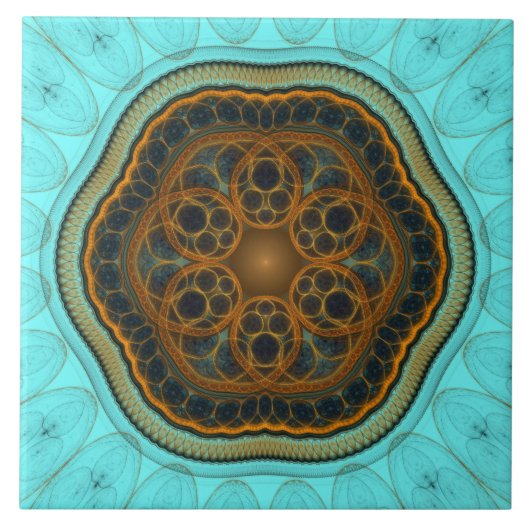 Carreau Mandala fractal harmonique (Devant)