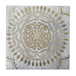 Carreau Mandala Gold Design<br><div class="desc">Mandala Gold Design. Artiste : June Erica Vess. ID d'image : 155295DEA.</div>