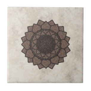 Carreau Mandala Grain de Café - Moderne Organique - Amateu