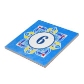 Carreau Mandala joli numéro de maison qui peut être custom (Côté)