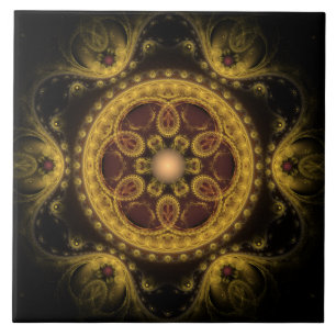 Carreau Mandala motif magique fractale