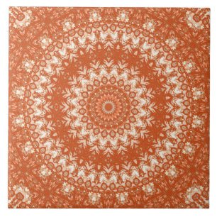 Carreau Mandala orange.