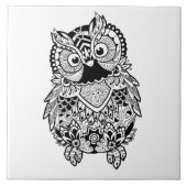 Carreau Mandala Owl (Devant)