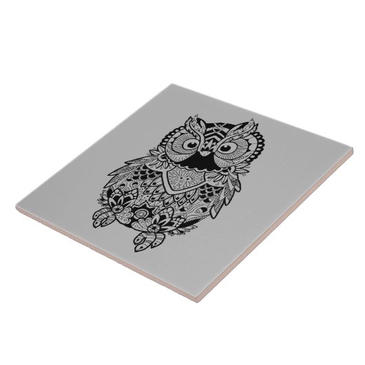 Carreau Mandala Owl (Côté)