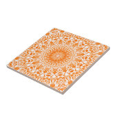 Carreau Mandala Tribal Orange (Côté)