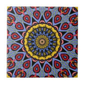 Carreau Mandala Trippy Retro Hippie Boho Chic Bohème (Devant)