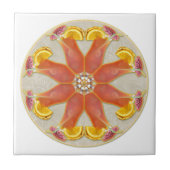 Carreau Mandala tropical de boissons (Devant)