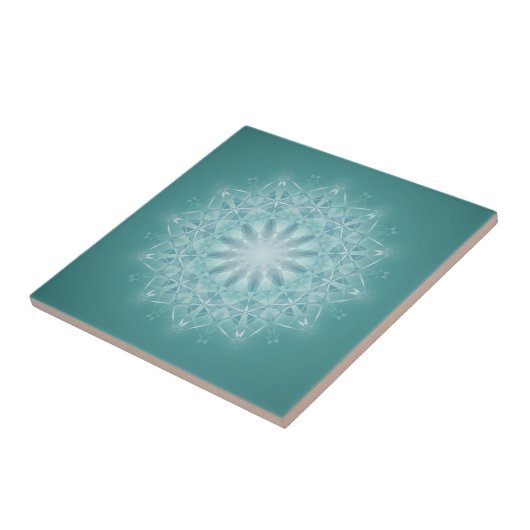 Carreau Mandala turquoise Star (Côté)