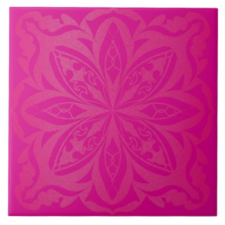 Carreau Mandala zen rose