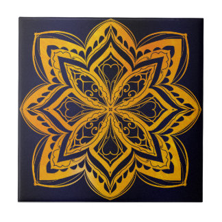 Carreau Mandala,zen,sacred geometric ,chakra, gold,elegant
