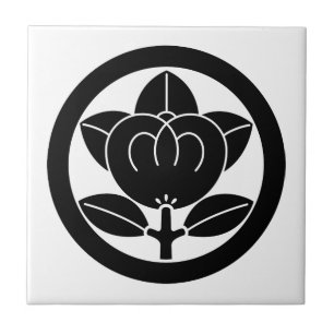 Carreau Mandarin orange en cercle