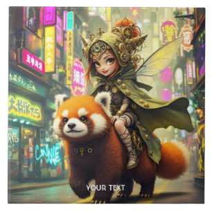 Carreau Manège Fantastique Panda Sauvage Mignon