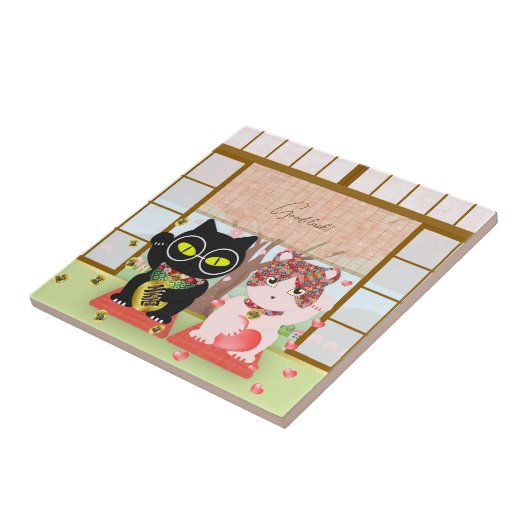 Carreau Maneki Neko Lucky Poiluna (Côté)