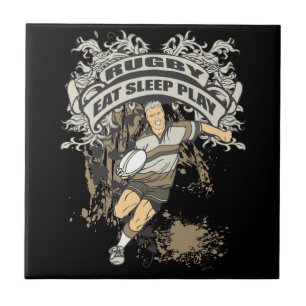 Carreau Mangez, dormez rugby de jeu