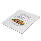 Carreau Mangez plus de plantes frais motivation salade let (Côté)