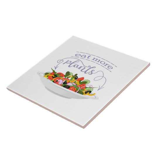 Carreau Mangez plus de plantes frais motivation salade let (Côté)