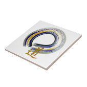 Carreau Manière bleue, zen Enso (Côté)