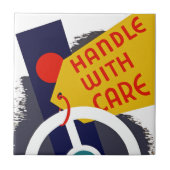 Carreau Manipulation avec soin (Devant)