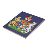 Carreau Manteau des bras Anne Boleyn (Côté)