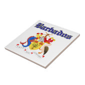 Carreau Manteau grunge des Barbade des conceptions de bras (Côté)