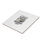 Carreau Manuscrit Chat Chat Manuscrit Médiéval Vintage Vec (Côté)