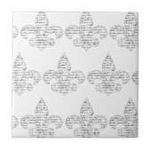 Carreau Manuscrit de Fleur de Lis French (Devant)