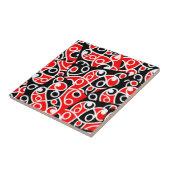 Carreau Maori Kowhaiwhai Tribal Nouvelle-Zélande (Côté)