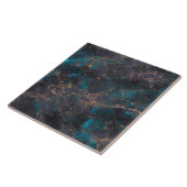 Carreau Marble Ocean Blue Rose Gold Collection tendance (Côté)