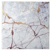 Carreau Marbre blanc à veines de bronze ID1182a (Devant)