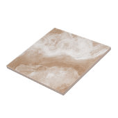 Carreau Marbre blanc Brown beige Tan Imprimer (Côté)