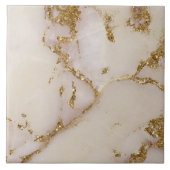 Carreau Marbre Blanc Doré Pailleté ID1171a (Devant)