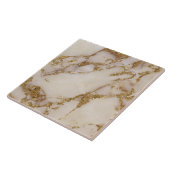 Carreau Marbre Blanc Doré Pailleté ID1171c (Côté)