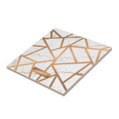 Carreau Marbre blanc et doré (Côté)