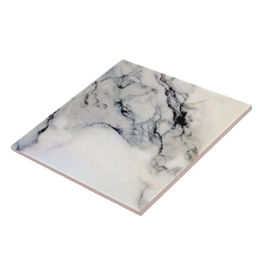 Carreau Marbre blanc gris noir Granit Or Flake Faux (Côté)