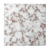 Carreau Marbre blanc moderne Rose Gold Grey (Devant)