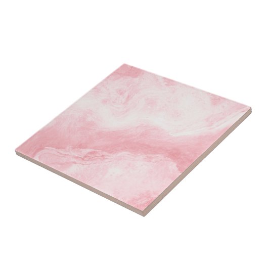 Carreau Marbre blanc rose clair (Côté)