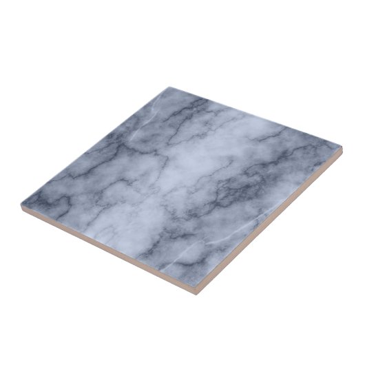 Carreau Marbre bleu et blanc (Côté)