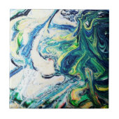 Carreau Marbre bleu et vert (Devant)