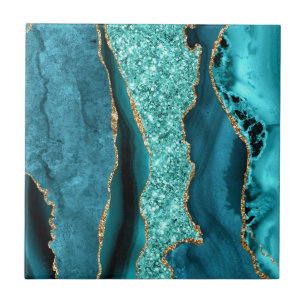 Carreau Marbre bleu turquoise Aqua Carrelage en céramique