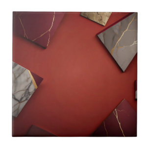 Carreau Marbre de Bourgogne avec or