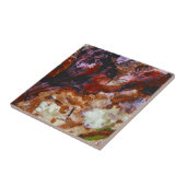 Carreau Marbre de cristal de quartz de feu Abstrait (Côté)